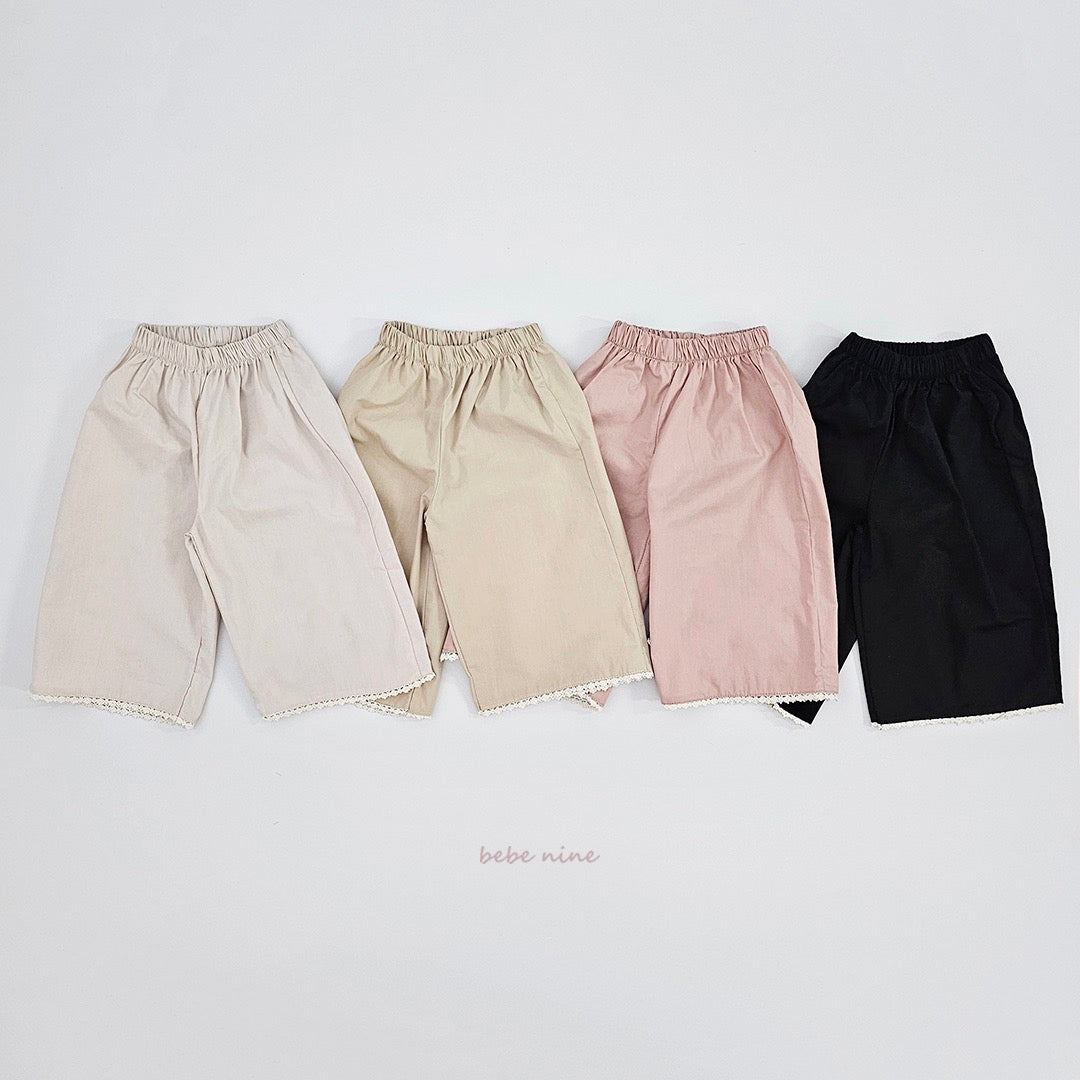 韓國童裝 25秋| BN25360 CLORA LACE PANTS