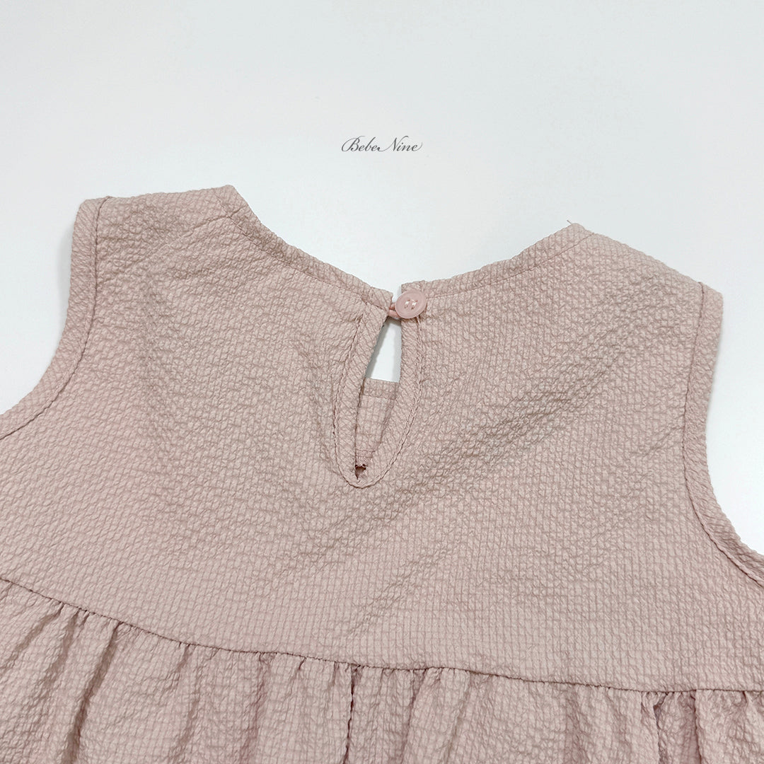 韓國童裝 26夏| BN19 Edge Square Bloomer Set 邊緣方領燈籠褲套裝