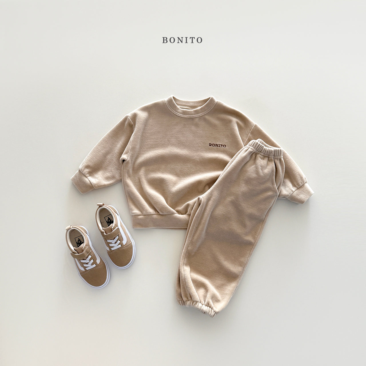 韓國童裝 25秋| BT25342 BONITO TOP AND BOTTOM SET (70-140CM)