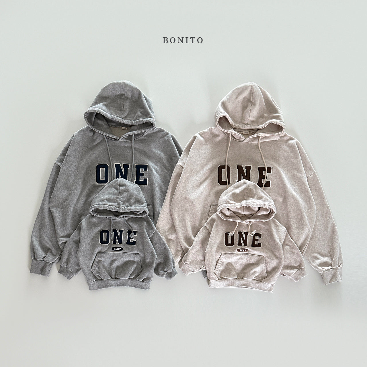 韓國童裝 25秋| BT25322 ONE HOODED MTM 親子裝 (70-140CM)