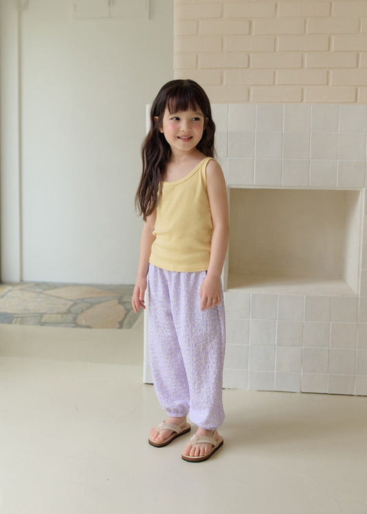 韓國童裝 26夏| DD31 Flower Aircon Pants (75-140cm)