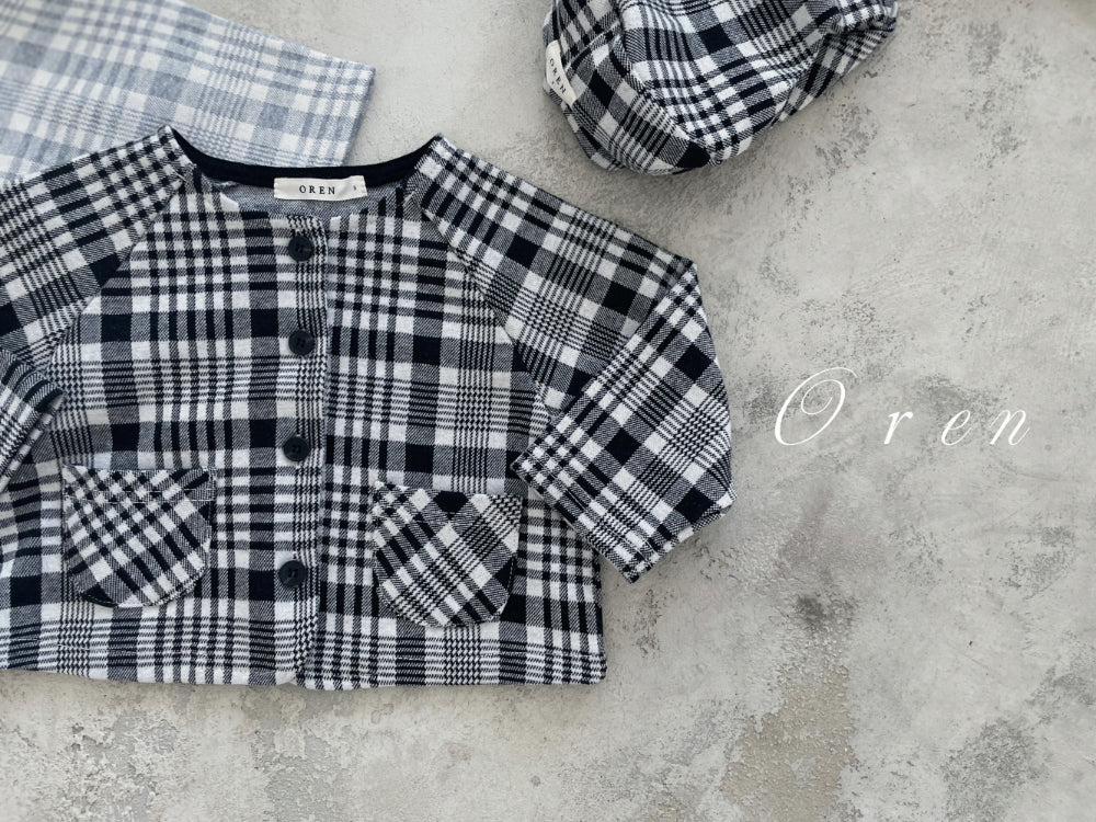 現貨▷ OREN Check Cardigan