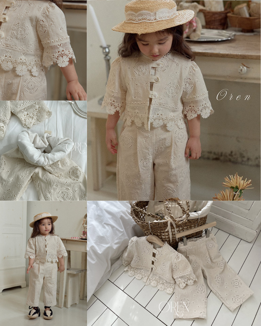 韓國童裝 26春 | OR50 Cosette Lace Pants (85~120cm)