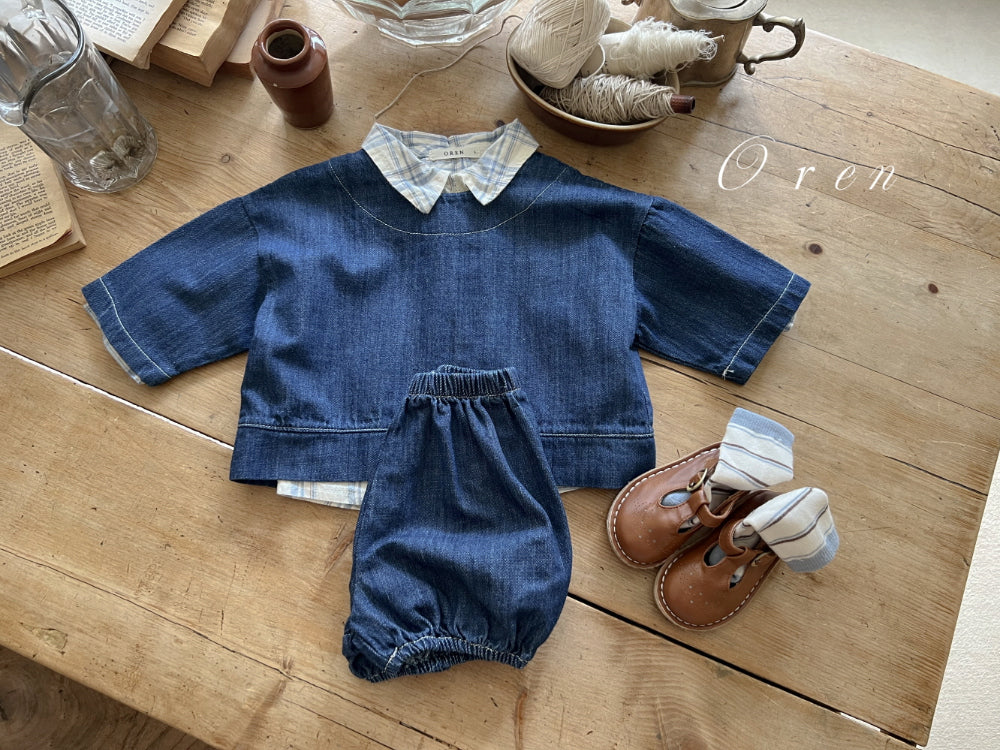 現貨▷ 韓國童裝 25春 | OR25157 TOP AND BOTTOM SET (95-100cm)