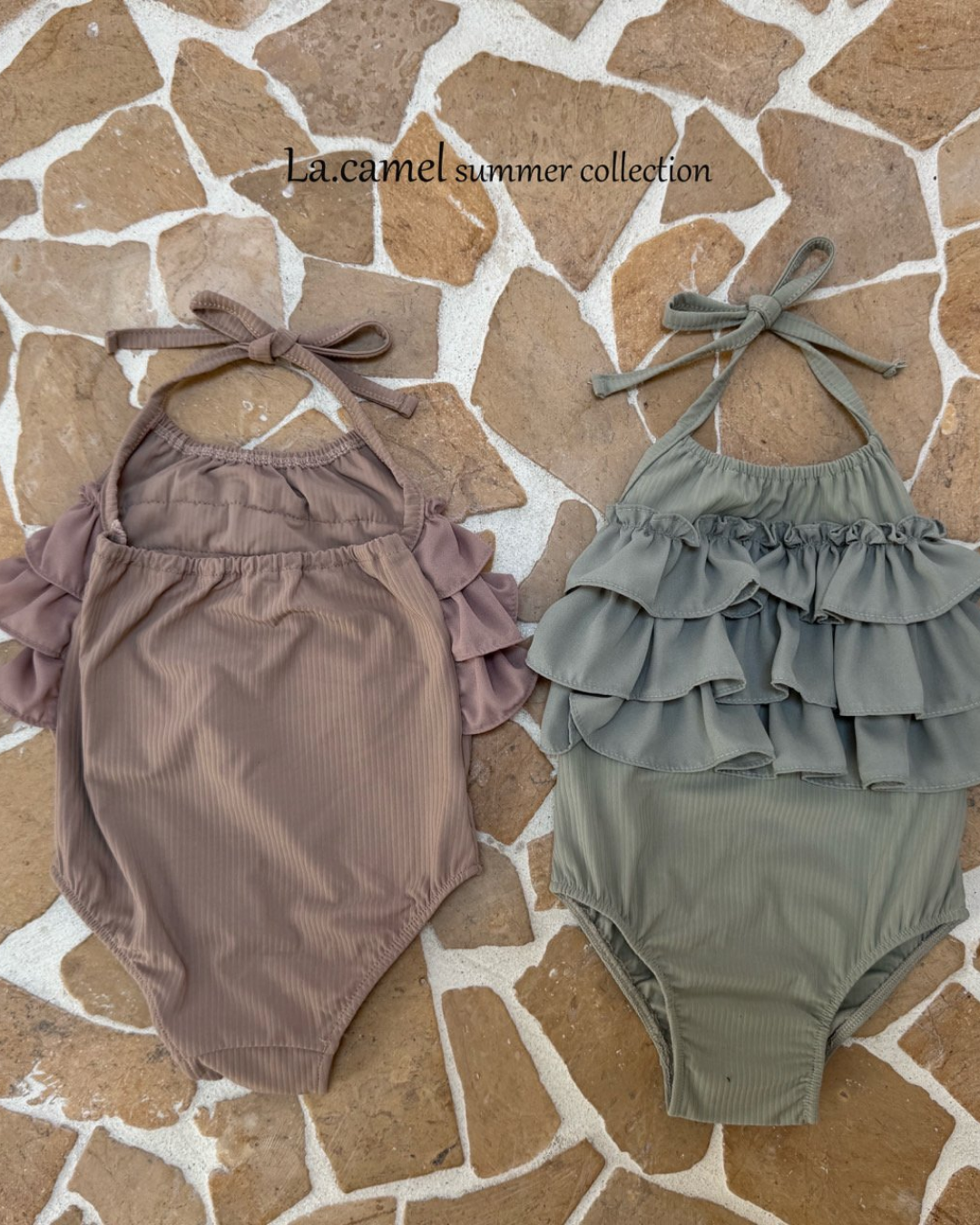 韓國童裝 Swimwear🩱🛟 La.Camel Frill Swimsuit