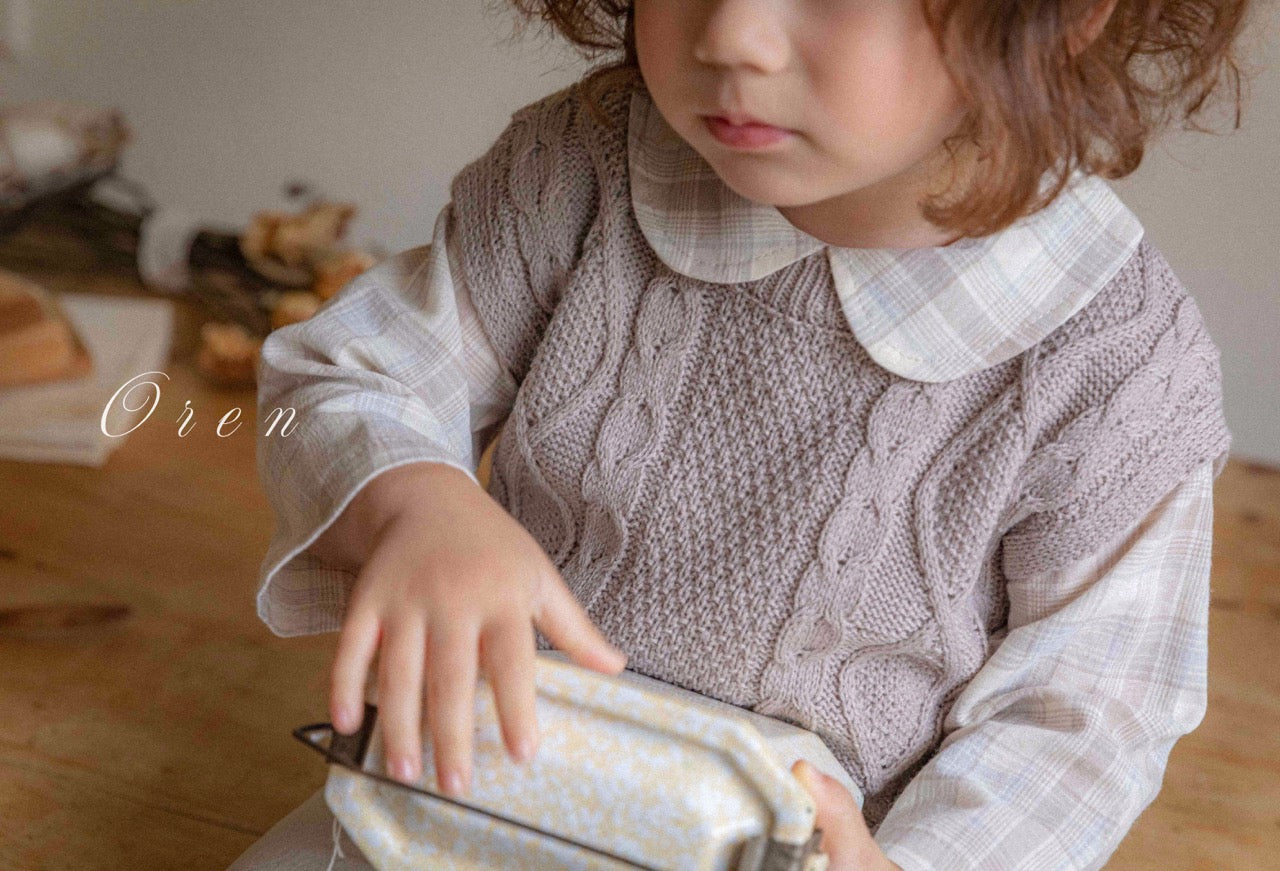 韓國童裝 25秋 | OR25321 Knit Vest