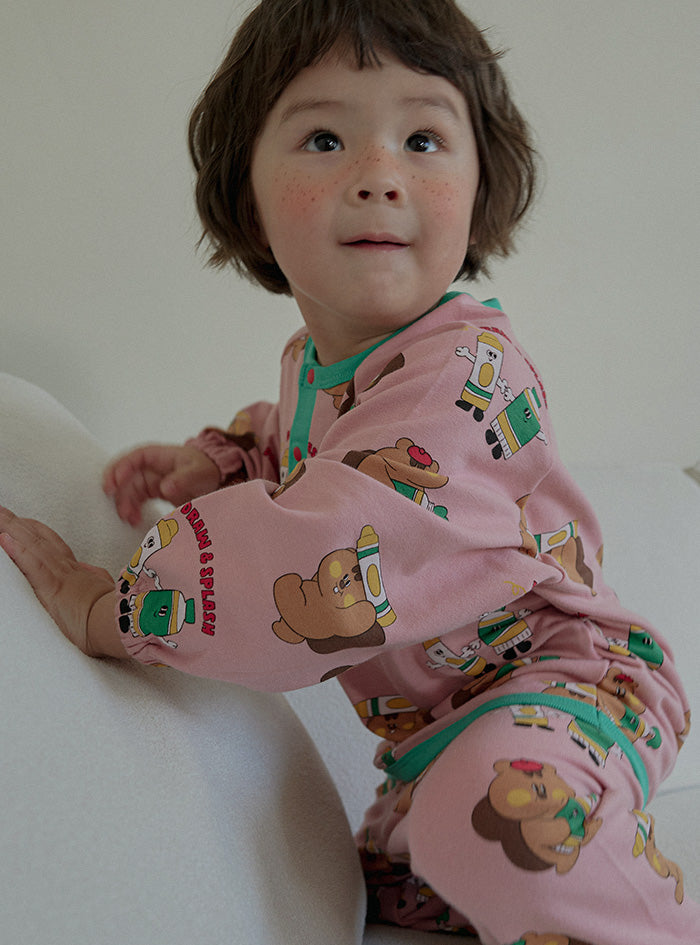 25FW 新款 室內服團購 (30/9截單) 無螢光長袖套裝(90-140) LS66