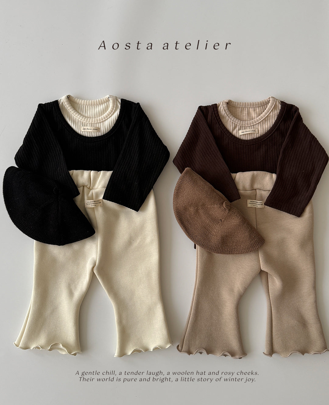 韓國童裝 25秋冬 | AO25424 Layered Tee