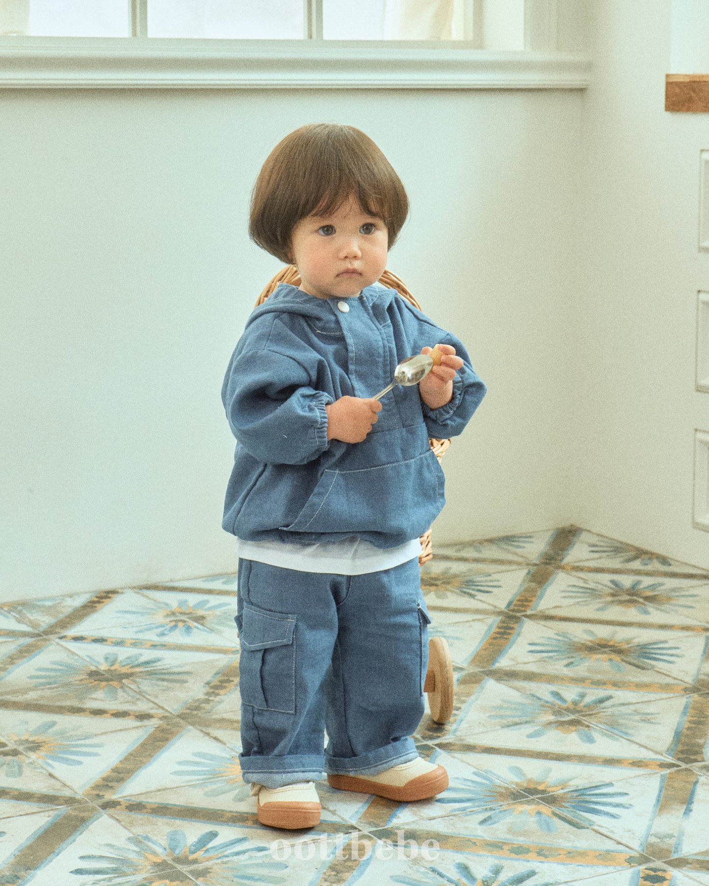 韓國童裝 | OT25367 Denim Pants