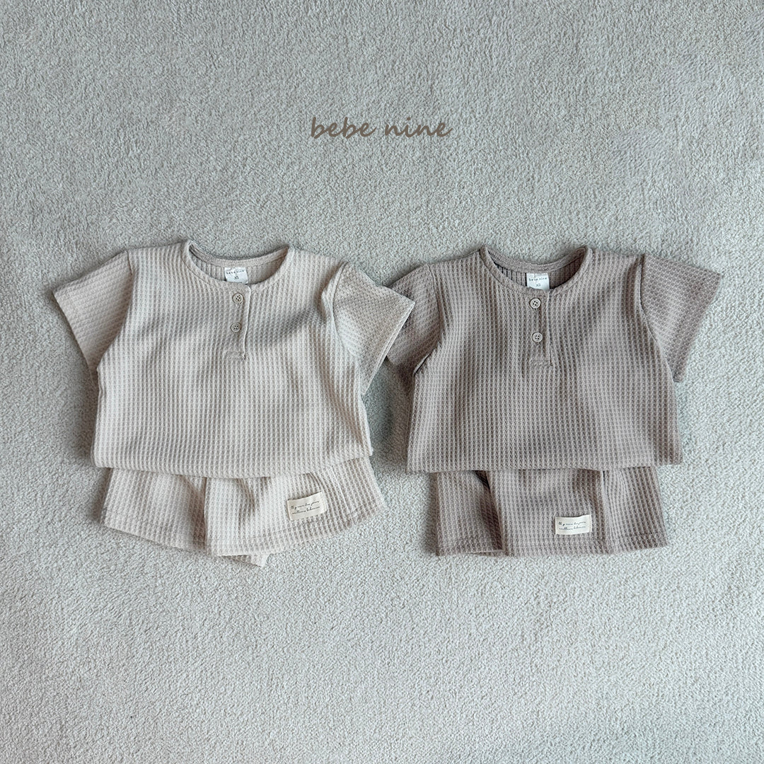 韓國童裝 25夏| BN2532 Creamy Waffle Set (Baby & Kids) #同品牌4件85折