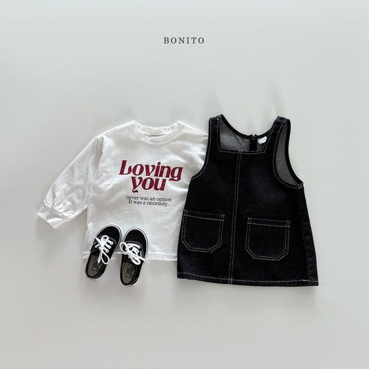 韓國童裝 25秋| BT25310 OPS 牛仔吊帶裙 (70-140CM)