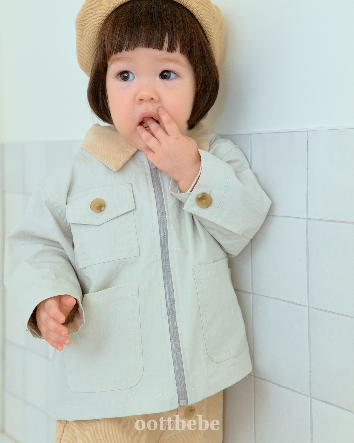 韓國童裝 | OT25323 Coller Jacket