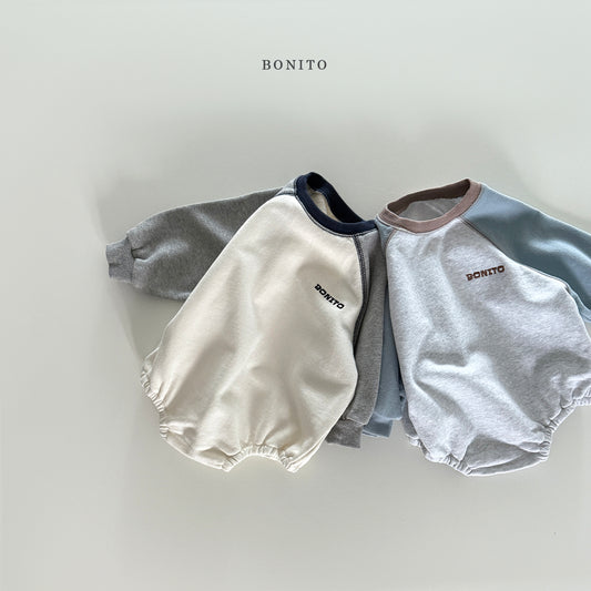 韓國童裝 25秋| BT25303 BEBE) TWO-TONE BABY SUIT (60-85cm)