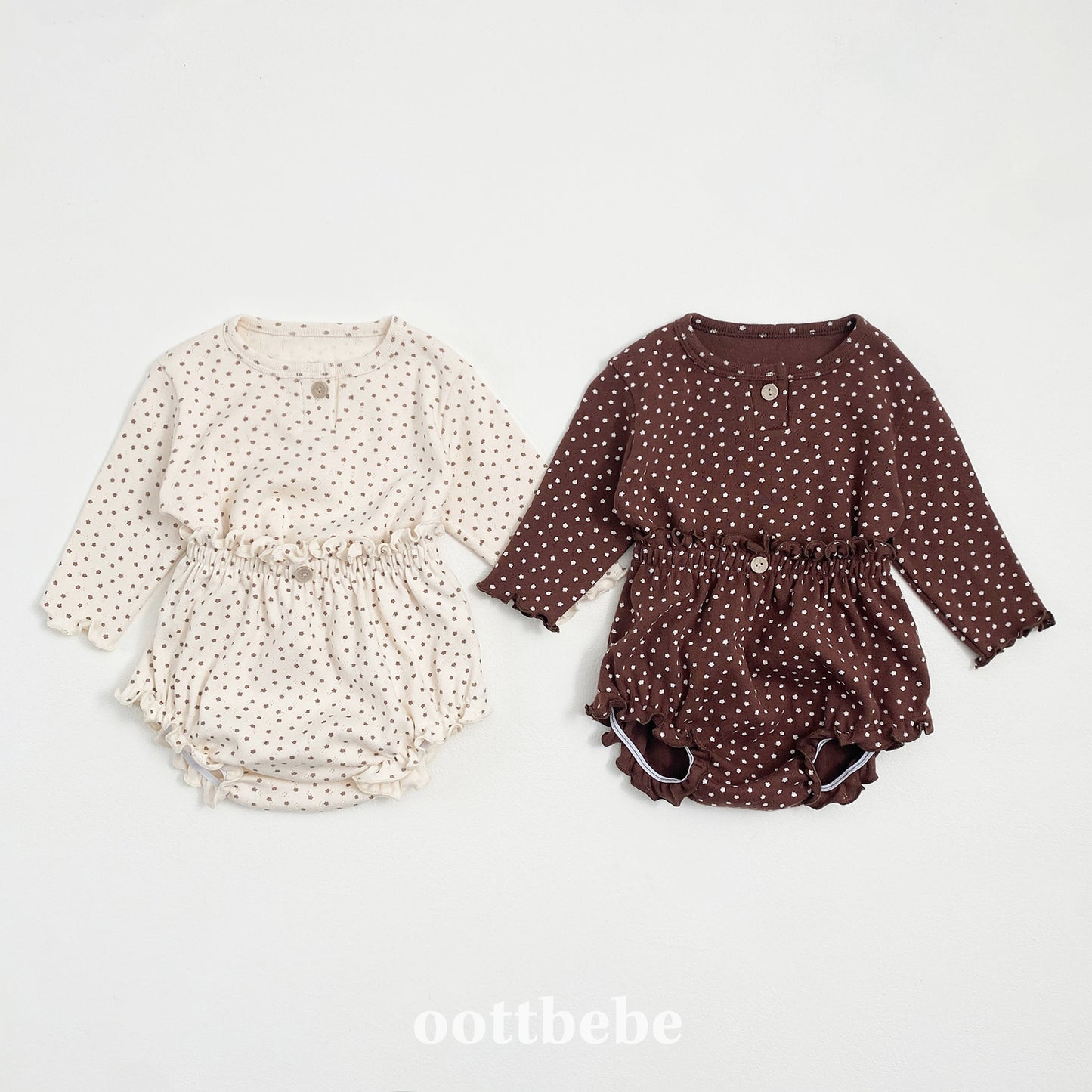 韓國童裝 | OT25354 Baby Top and Bottom Set