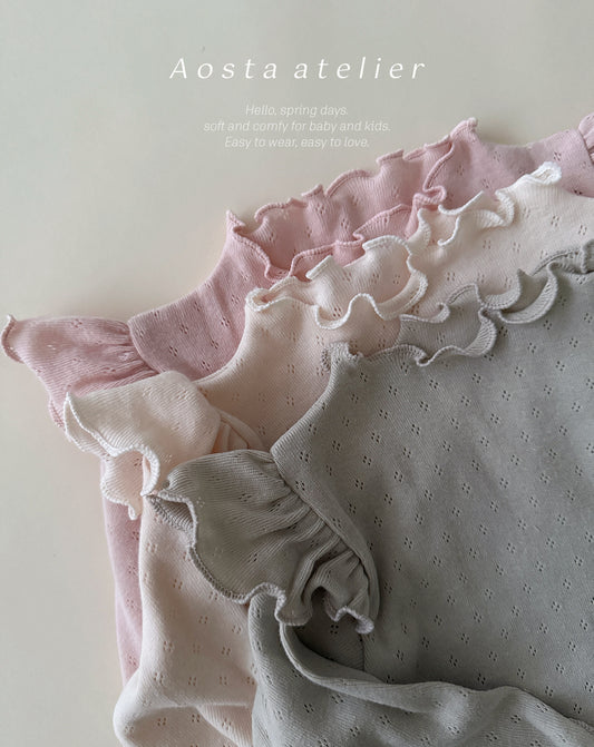 韓國童裝 26春 | AO26133 Angel Frill Tee