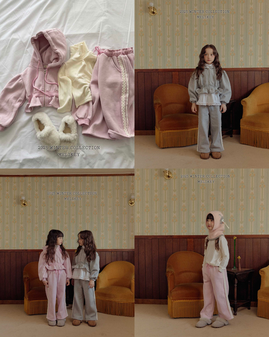 韓國童裝 25秋冬 | ME25425 Lace comfy pants