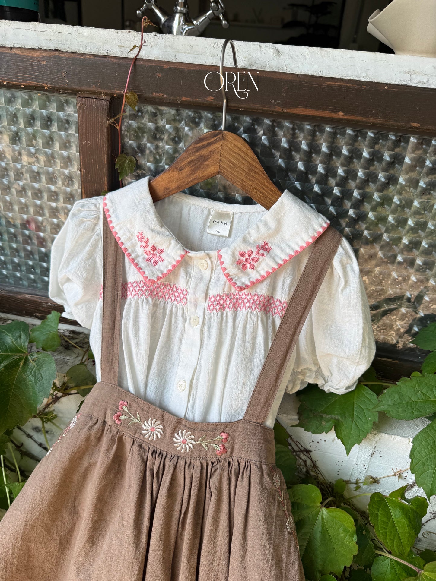 韓國童裝 26夏| OR79 Brisa Jumper Skirt 布里薩吊帶裙 (90-120)