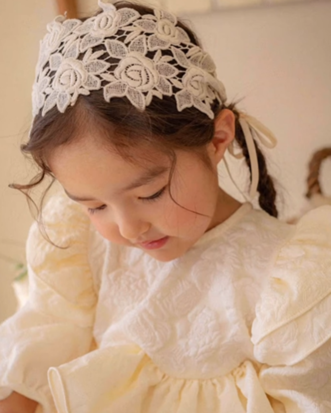 現貨▷ 韓國童裝 25春 | OR251699 LACE HAIRBAND SET