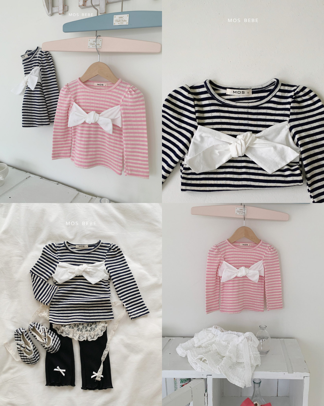 現貨▷ 韓國童裝 25春 | MS25112 RIBBON TEE (80-90)