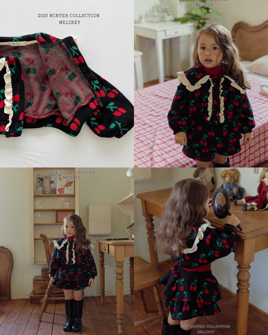 韓國童裝 25秋冬 | ME25429 Cherry Jacket