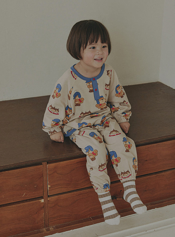 25FW 新款 室內服團購 (30/9截單) 無螢光長袖套裝(90-140) LS71