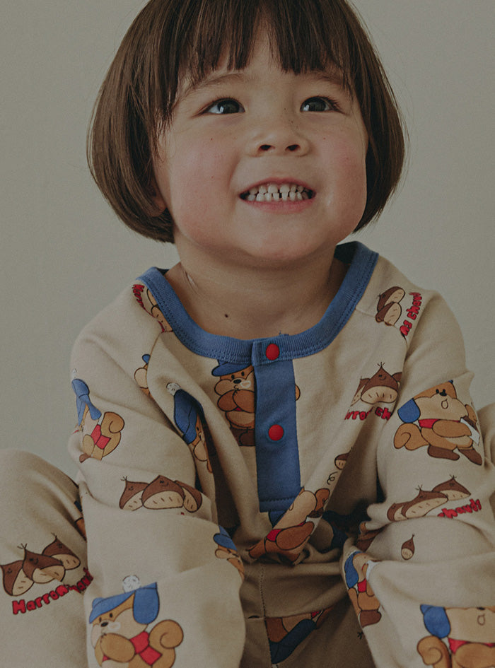 25FW 新款 室內服團購 (30/9截單) 無螢光長袖套裝(90-140) LS71