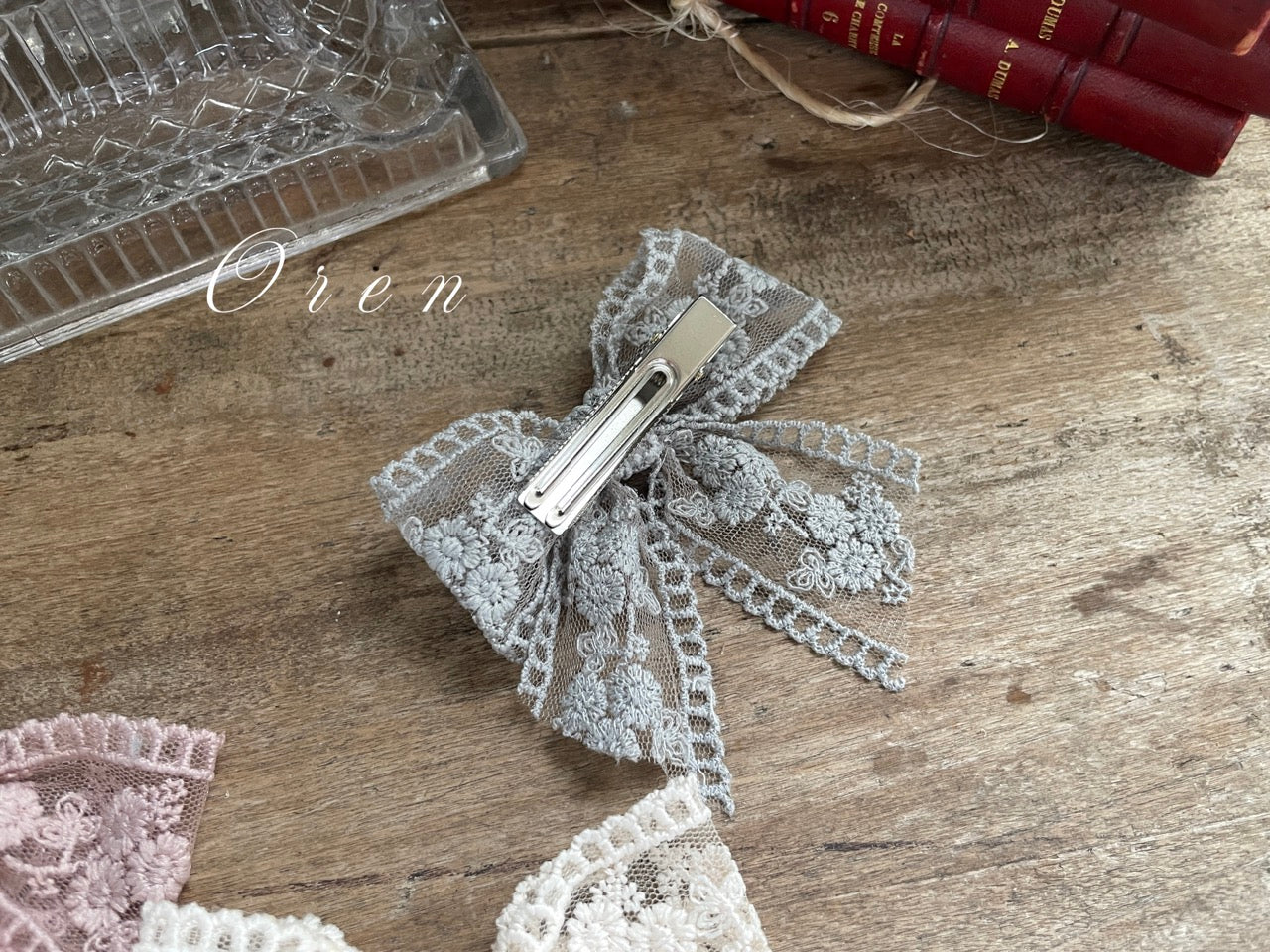 韓國童裝 25秋 | OR25301 Ribbon Lace Hairpin