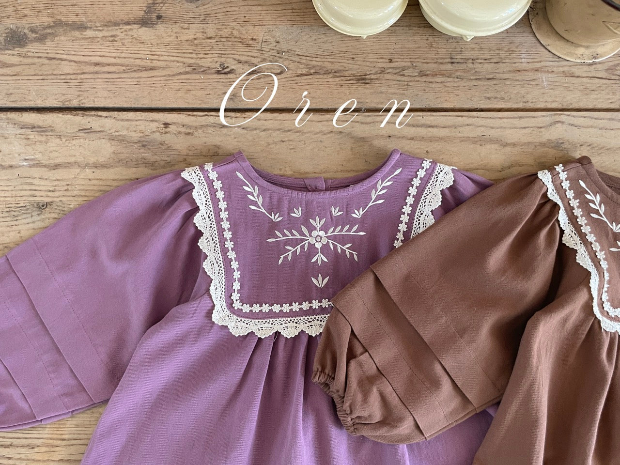 韓國童裝 25秋 | OR25339 Beauty Fleur One Piece