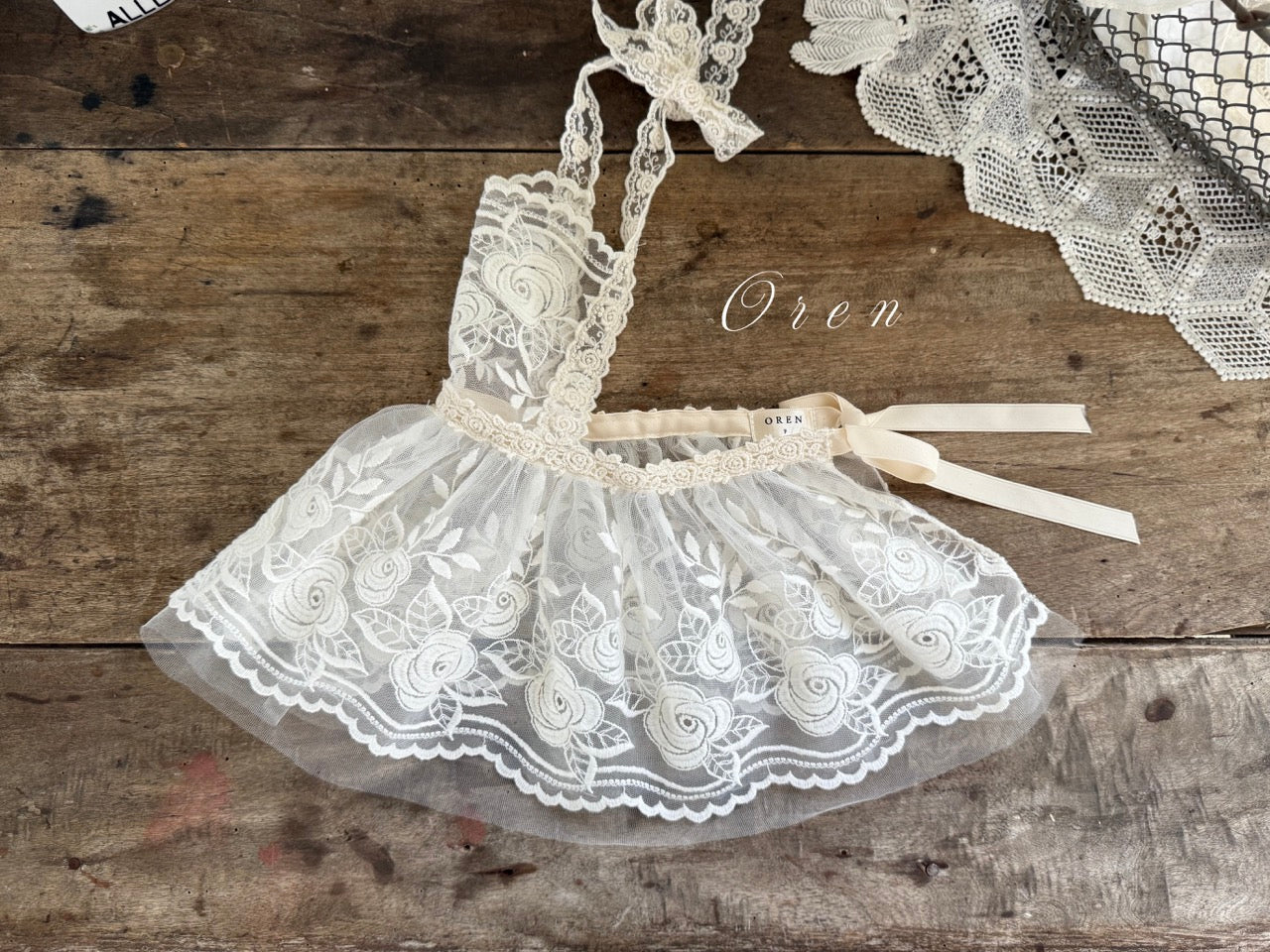 韓國童裝 25秋 | OR25348 Rose Bustier