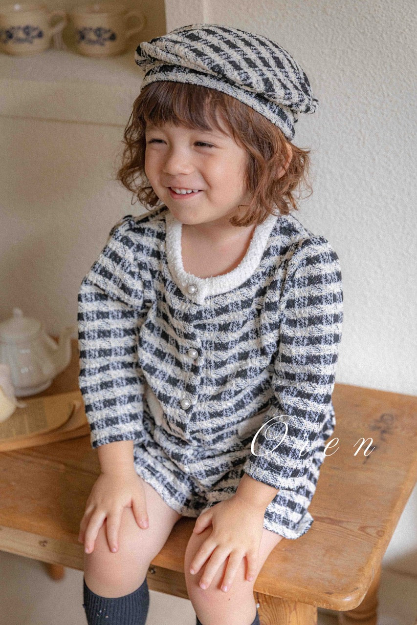 韓國童裝 25秋 | OR25311 Tweed Collection - Boy Top and Bottom Set