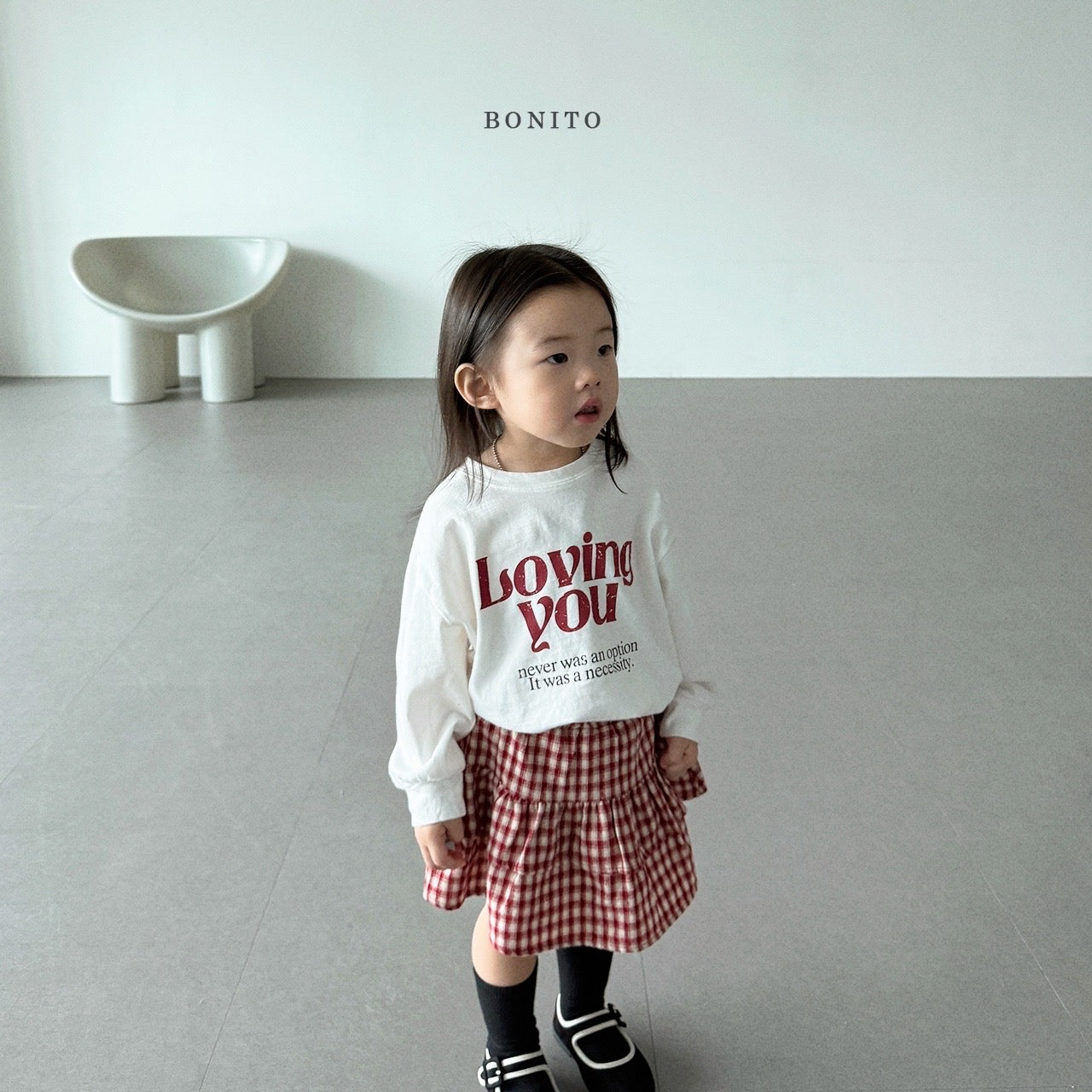 韓國童裝 25秋| BT25319 LOVING YOU TEE (70-140CM)