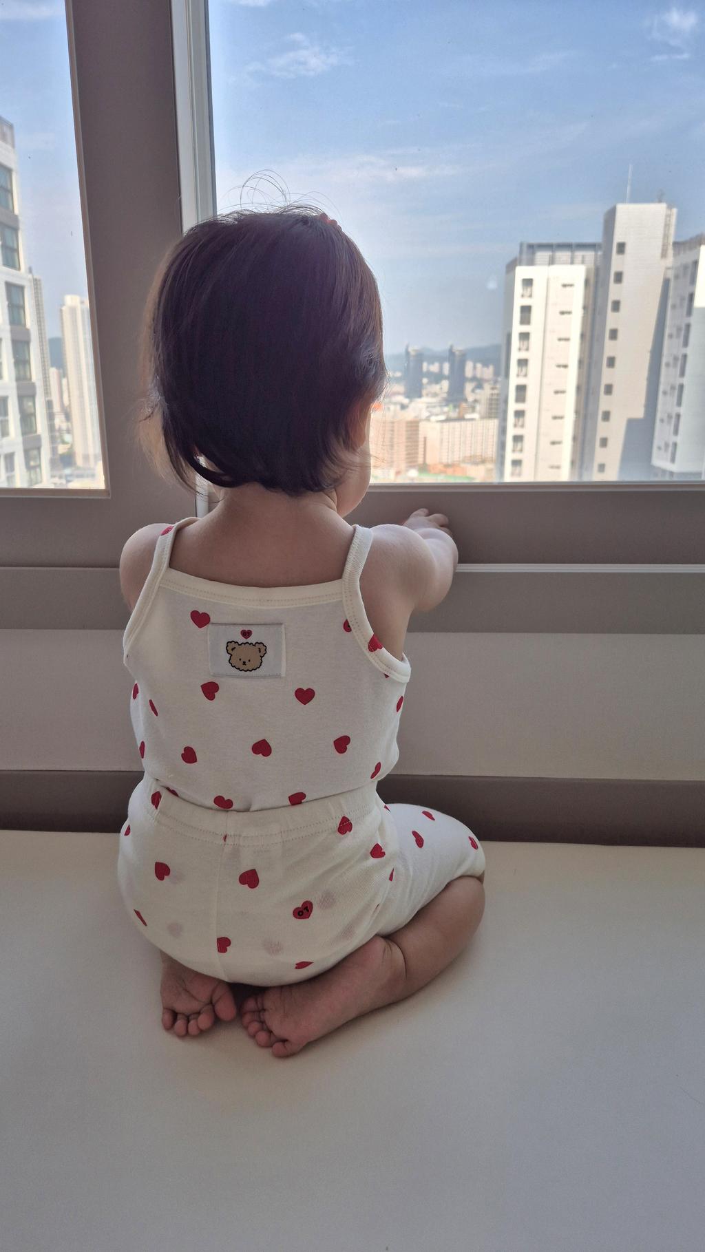 現貨▷ 韓國童裝 Oottbebe Heart Top and Bottom Set