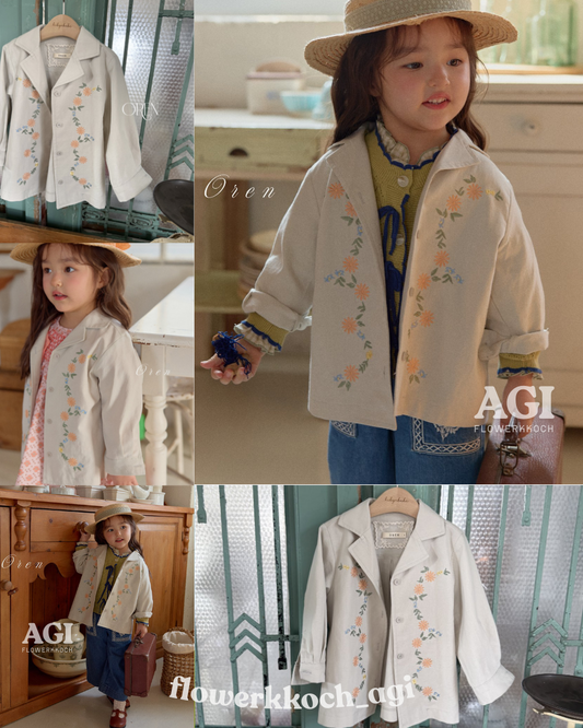 韓國童裝 26春 | OR33 Petite Army Cardigan Jacket (85~120cm)