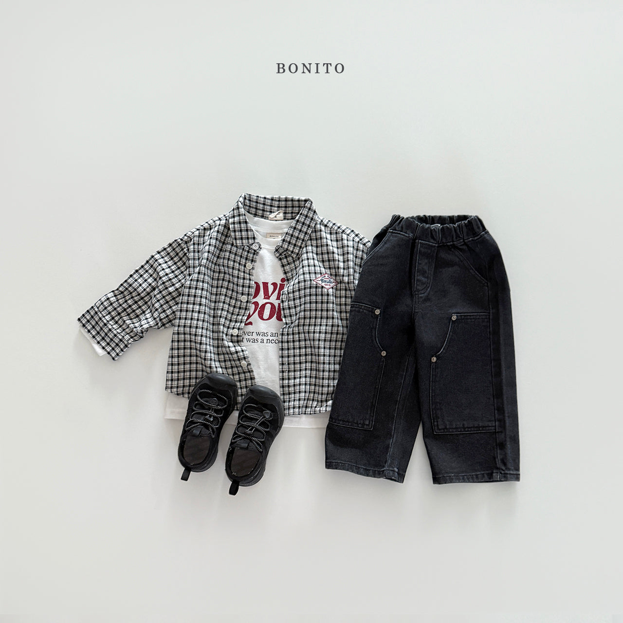 韓國童裝 25秋| BT25326 CHECKERED SHIRT (70-140CM)