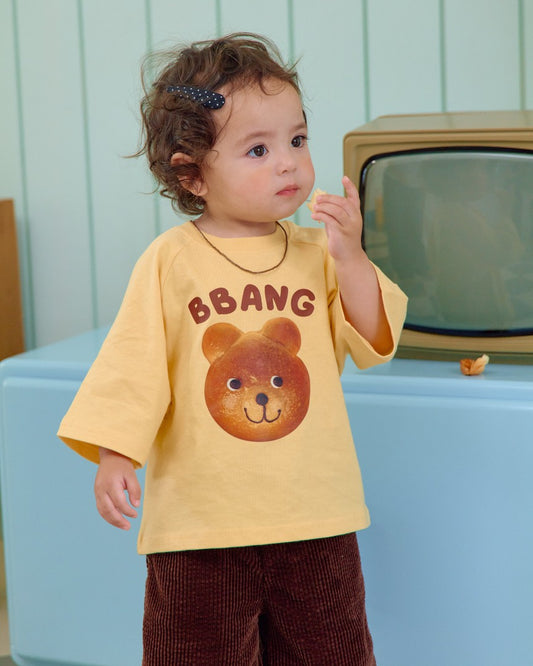 韓國童裝 26秋| OT12 Bread Raglan Tee Kids 上衣