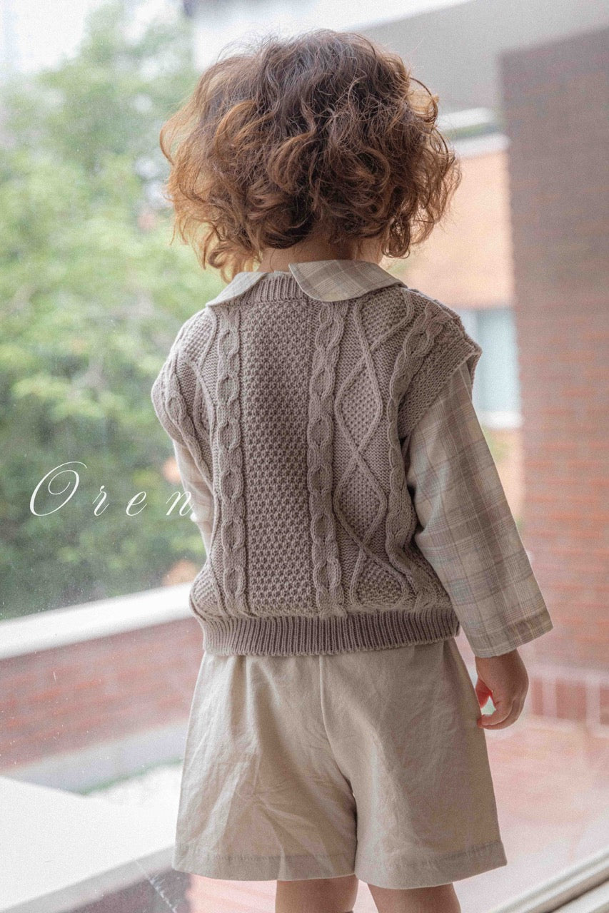 韓國童裝 25秋 | OR25321 Knit Vest