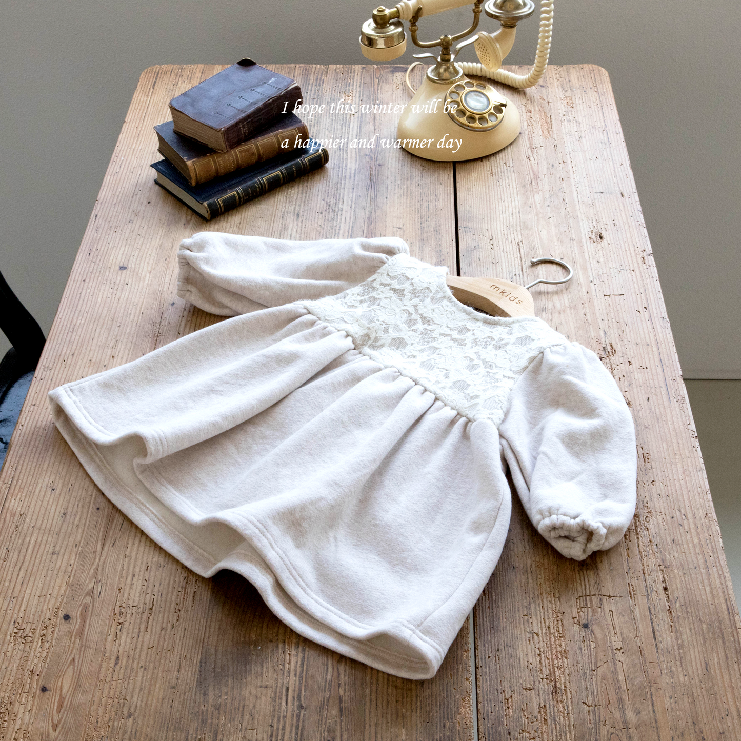 韓國童裝 25秋冬 | MD25439 Lace Kids OPS