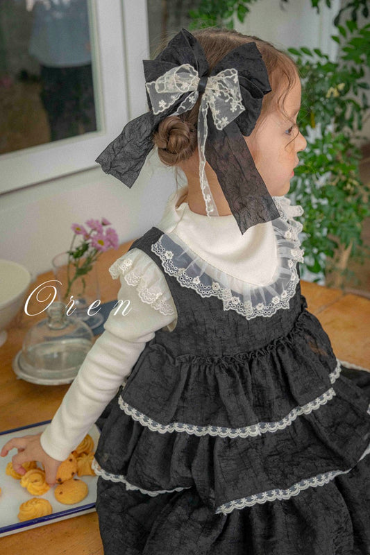 韓國童裝 25秋 | OR25335 Miel Lace T-shirt