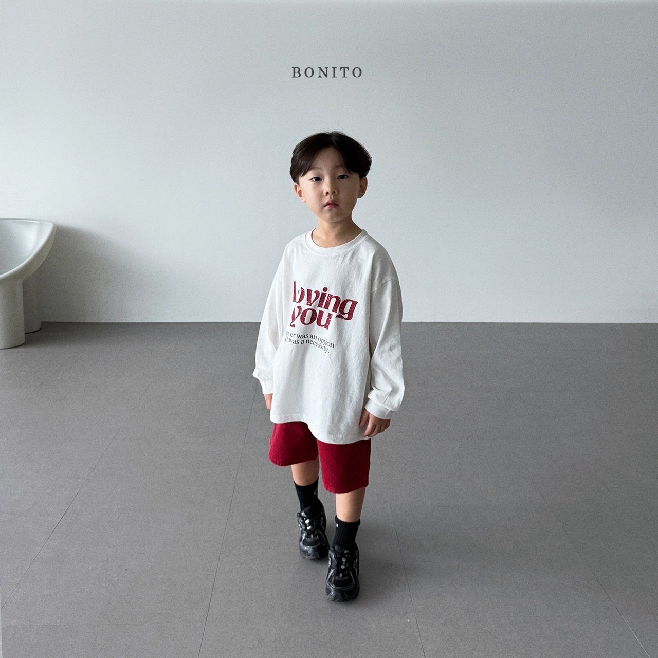 韓國童裝 25秋| BT25319 LOVING YOU TEE (70-140CM)