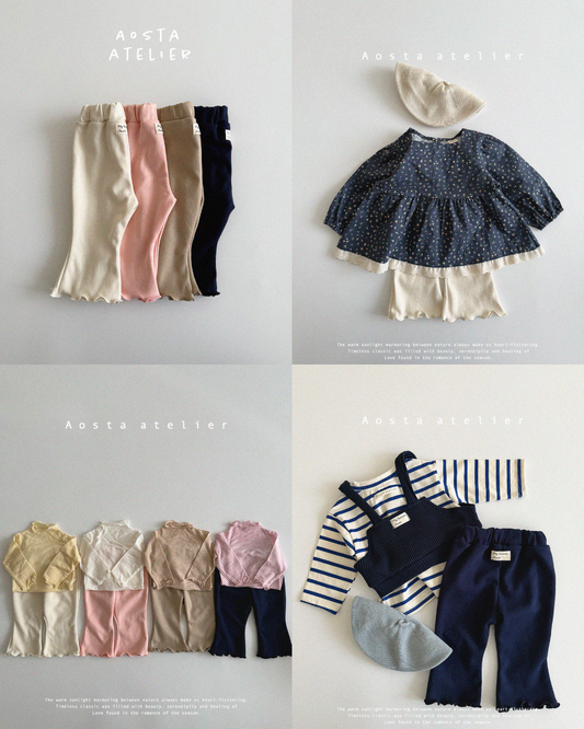 現貨▷ 韓國童裝 AOSTA JELLY PANTS 薄款微喇叭褲 (90/100/110cm)