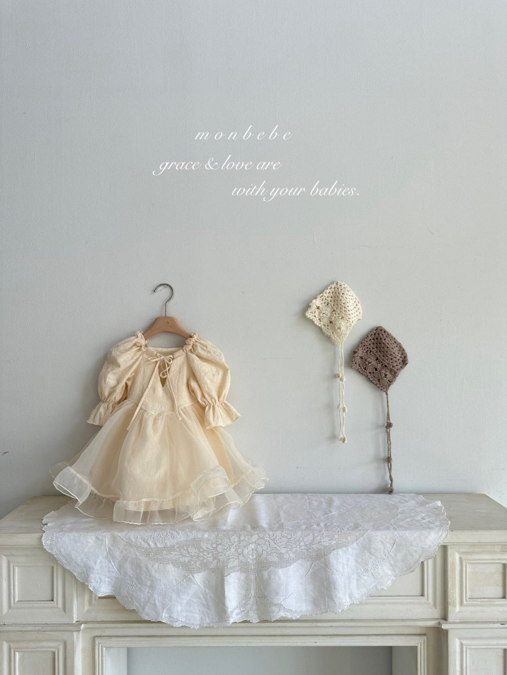 韓國童裝 25春| MB25107 LEAH DRESS KIDS OPS