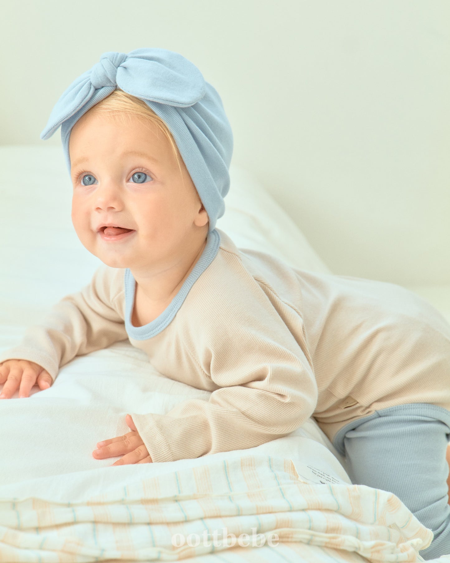 韓國童裝 | OT25335 2-tone Baby Suit with Leggings