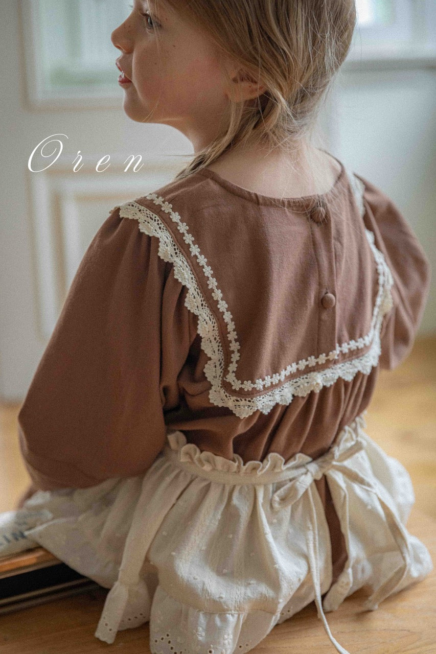 韓國童裝 25秋 | OR25338 Lace Apron