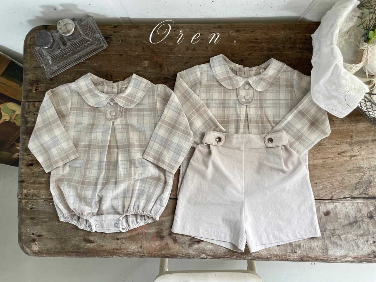 韓國童裝 25秋 | OR25323 Check Suit