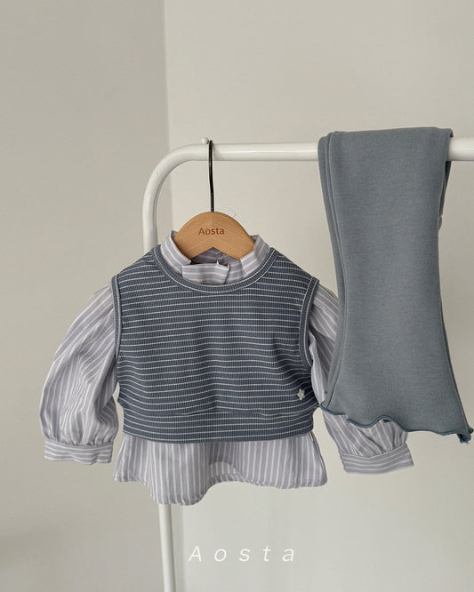 韓國童裝 26春 | AO26140 Choco Star Vest