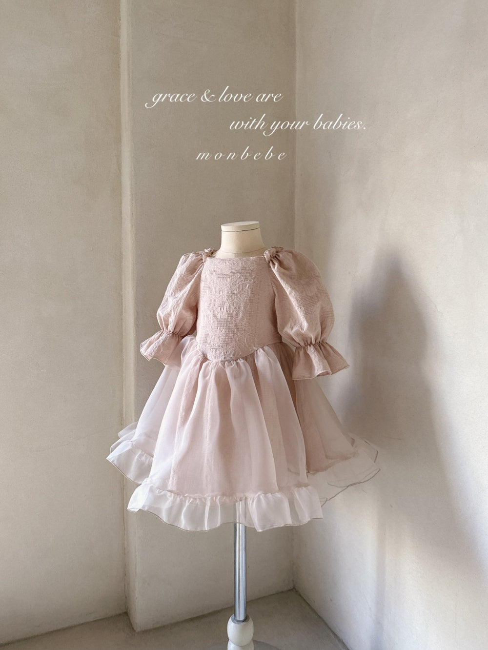 韓國童裝 25春| MB25107 LEAH DRESS KIDS OPS