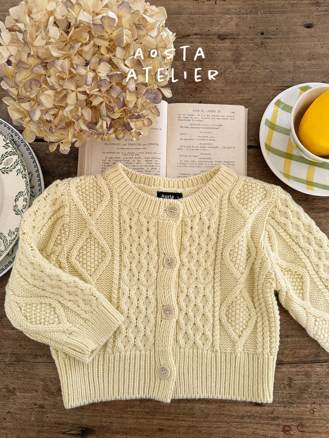 現貨▷ 韓國童裝 25春 | AO25109 CARDIGAN (2-3y)