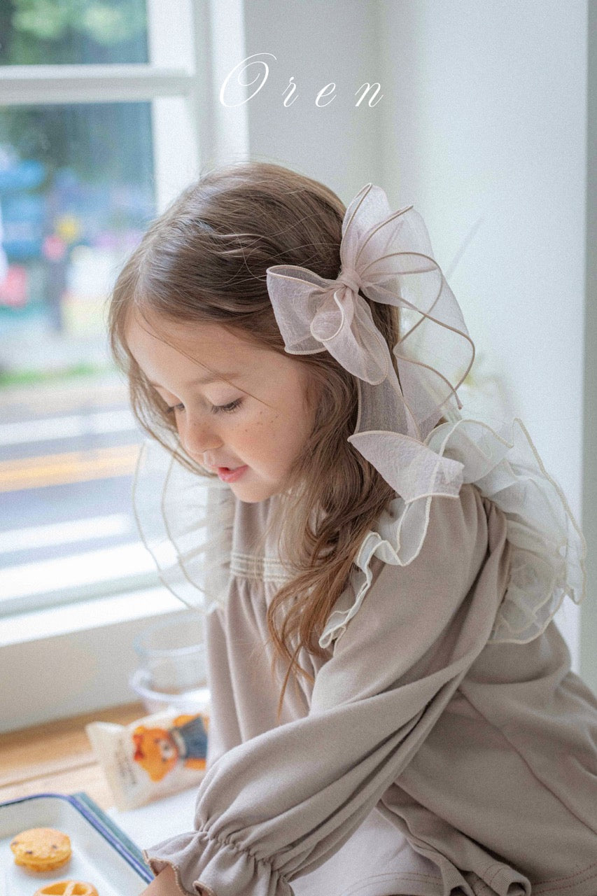 韓國童裝 25秋 | OR25328 Rosy Frill Blouse/Pants/Set