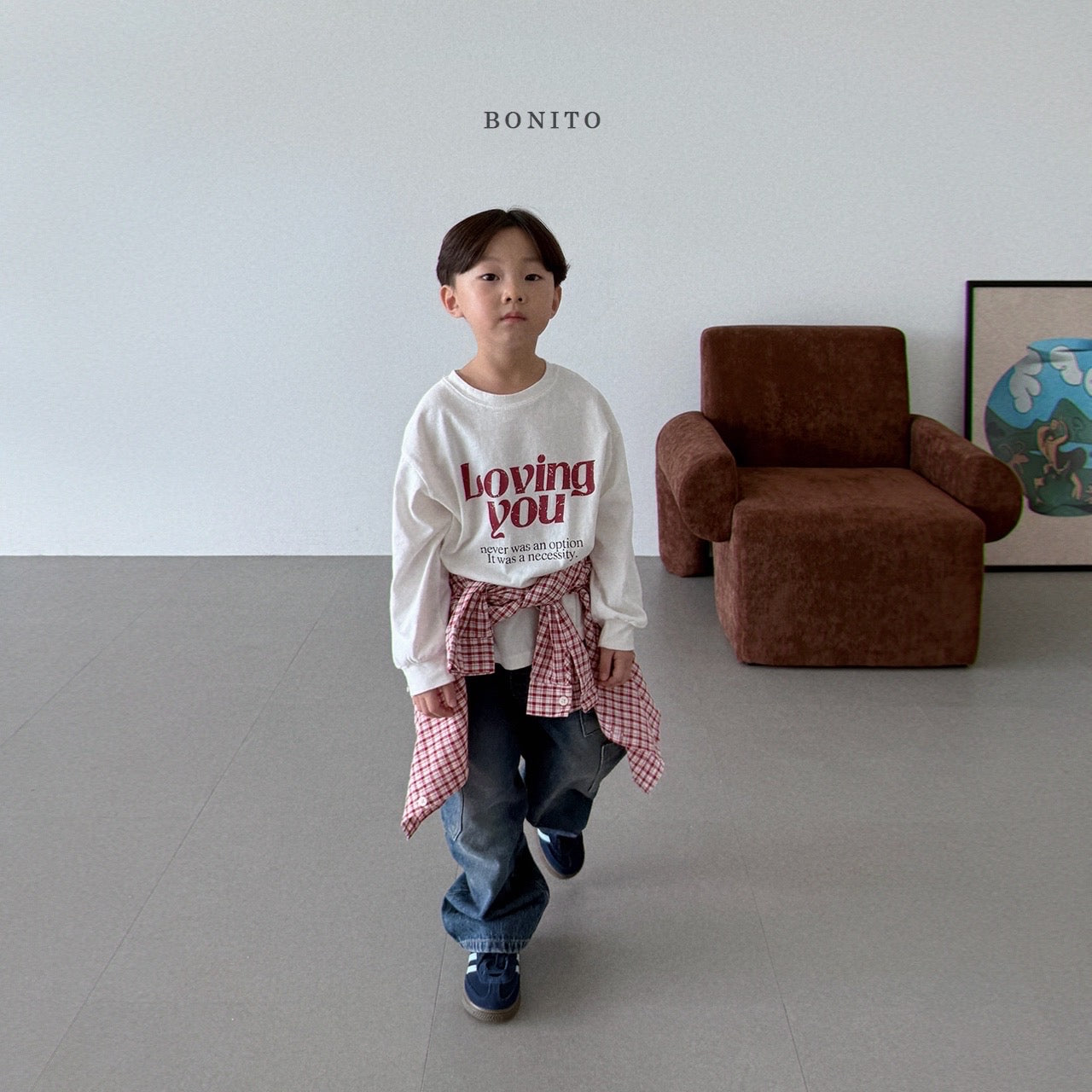 韓國童裝 25秋| BT25326 CHECKERED SHIRT (70-140CM)