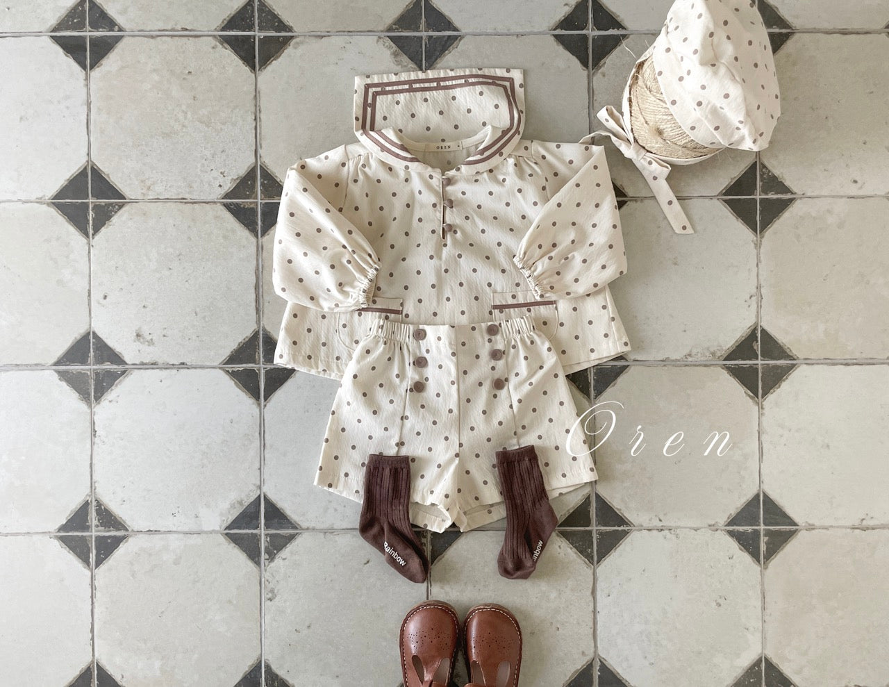 韓國童裝 25秋 | OR25312 Lucien Marine Collection - Top and bottom Set